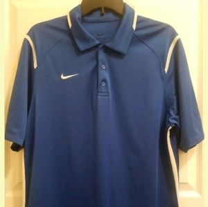 Nike Dri-Fit Men's Size M Royal Blue Polo Shirt